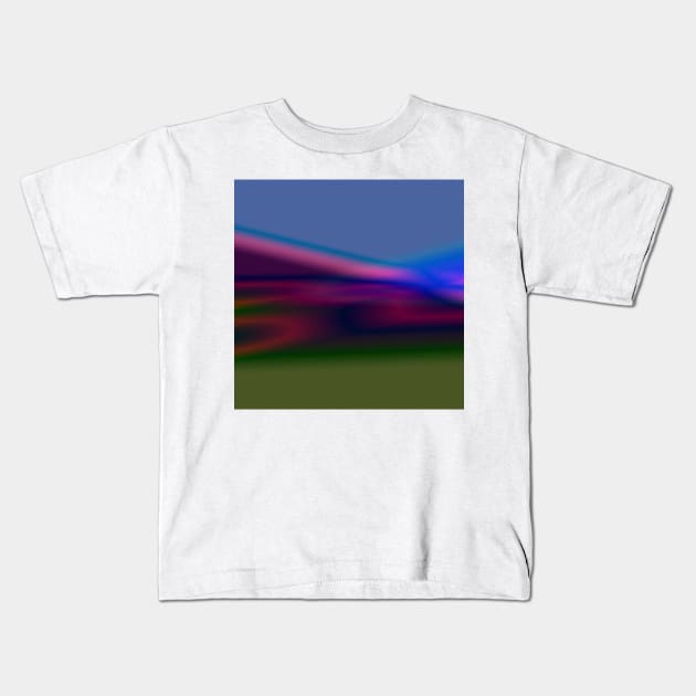 purple green blue abstract texture Kids T-Shirt by Artistic_st